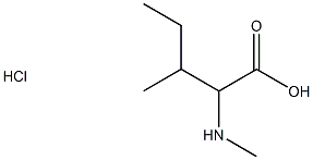 3-methyl-2-(methylamino)pentanoic acid hydrochloride Structure