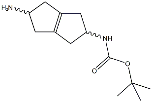 tert-butyl 5-amino-1,2,3,4,5,6-hexahydropentalen-2-ylcarbamate 结构式