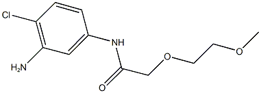 N-(3-amino-4-chlorophenyl)-2-(2-methoxyethoxy)acetamide 结构式