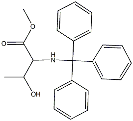 methyl N-tritylthreoninate Structure