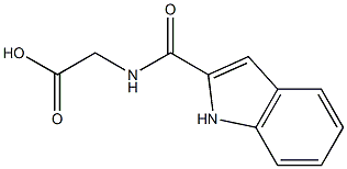 2-(1H-indol-2-ylformamido)acetic acid Structure