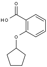 2-(cyclopentyloxy)benzoic acid 结构式