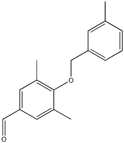 3,5-dimethyl-4-[(3-methylphenyl)methoxy]benzaldehyde