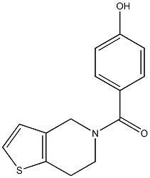 4-{4H,5H,6H,7H-thieno[3,2-c]pyridin-5-ylcarbonyl}phenol 结构式