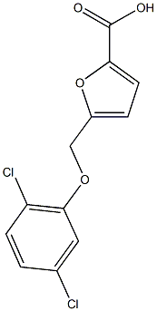 5-(2,5-dichlorophenoxymethyl)furan-2-carboxylic acid,,结构式