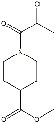 methyl 1-(2-chloropropanoyl)piperidine-4-carboxylate Structure