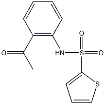 N-(2-acetylphenyl)thiophene-2-sulfonamide, 717859-76-2, 结构式