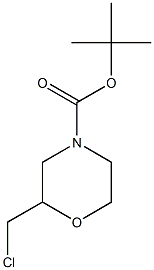 tert-butyl 2-(chloromethyl)morpholine-4-carboxylate Struktur