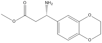 METHYL 3-(2H,3H-BENZO[3,4-E]1,4-DIOXIN-6-YL)(3S)-3-AMINOPROPANOATE Struktur