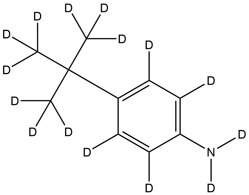 4‐TERT‐ブチルアニリン‐D15 化学構造式