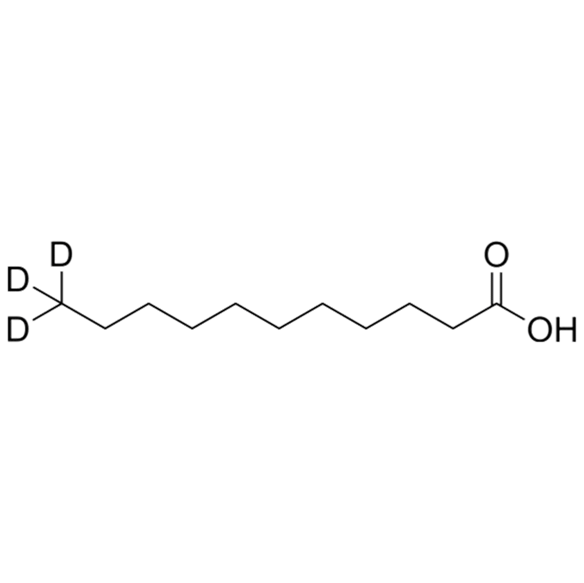 UNDECANOIC-11,11,11-D3 ACID Struktur