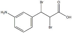 3-(3-氨基-苯基)-2,3-二溴-丙酸(厄洛替尼杂质),1239843-56-1,结构式