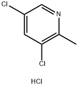 3,5-二氯-2-甲基吡啶盐酸盐, 1255099-46-7, 结构式