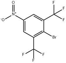 2-Bromo-5-nitro-1,3-bis(trifluoromethyl)benzene Struktur