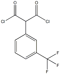 2-(3-(trifluoromethyl)phenyl)malonyl dichloride Struktur