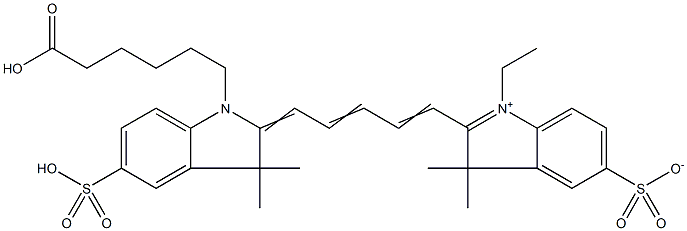 146368-11-8 2-[5-[1-(5-羧基戊基)-1,3-二氢-3,3-二甲基-5-磺基-2H-吲哚-2-亚基]-1,3-戊二烯基]-1-乙基-3,3-二甲基-5-磺基-3H-吲哚内盐