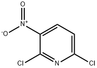 2,6-ジクロロ-3-ニトロピリジン 化学構造式