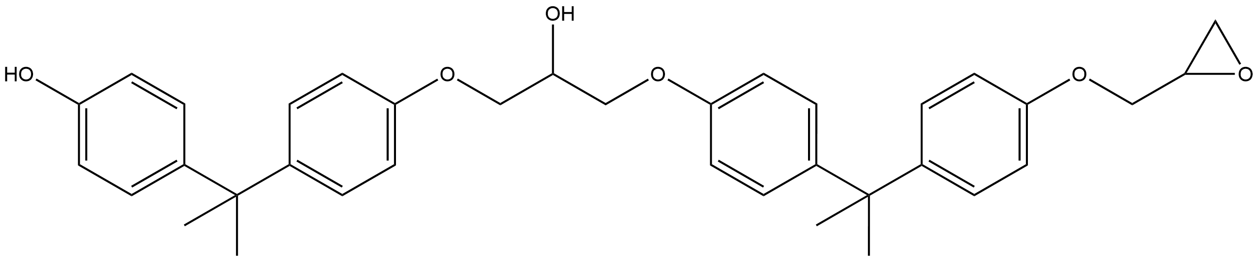 4-[1-[4-[2-Hydroxy-3-[4-[1-methyl-1-[4-(2-oxiranylmethoxy)phenyl]ethyl]phenoxy]propoxy]phenyl]-1-methylethyl]phenol Structure