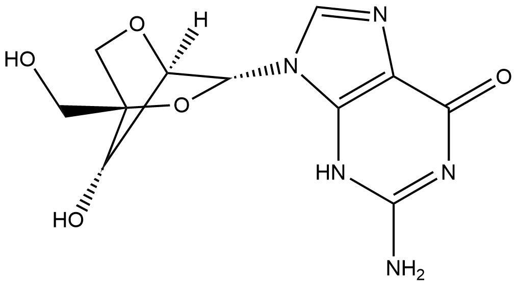 2'-O,4'-C-Methyleneguanosine Struktur