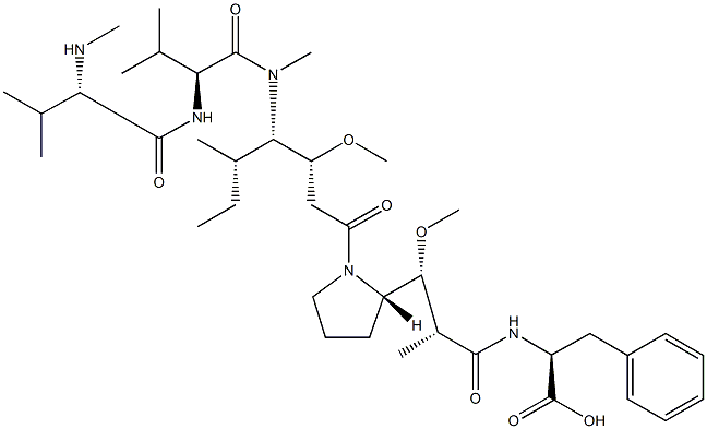 モノメチルオーリスタチンF 化学構造式