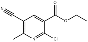 2-氯-5-氰基-6-甲基烟酸乙酯, 75894-43-8, 结构式