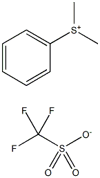 二甲基苯基硫鎓三氟甲基磺酸盐 结构式