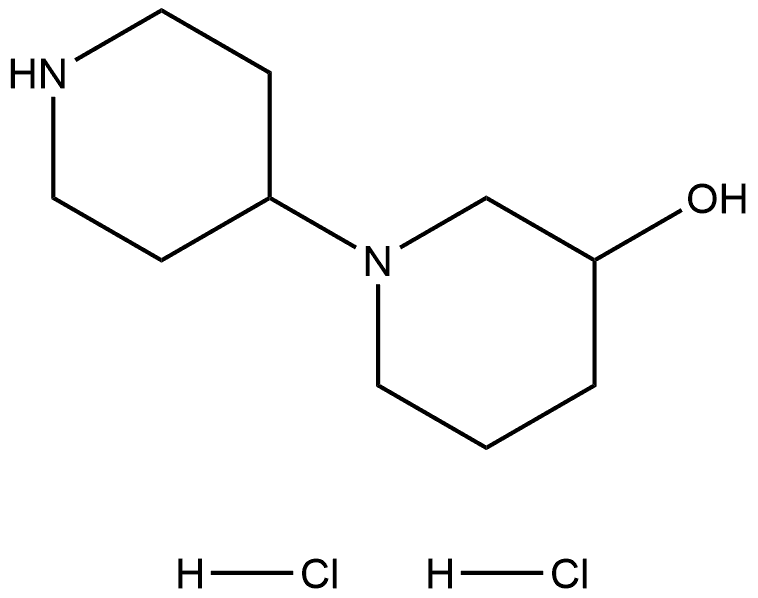 [1,4′-Bipiperidin]-3-ol, hydrochloride (1:2) Structure