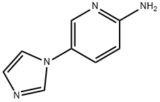 5-(1H-イミダゾール-1-イル)-2-ピリジンアミン 化学構造式