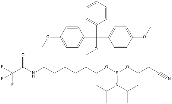 Amino-Modifier C7 CE Phosphoramidite Structure