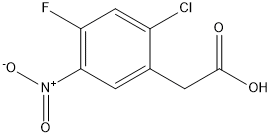 2-(2-chloro-4-fluoro-5-nitrophenyl)acetic acid Structure