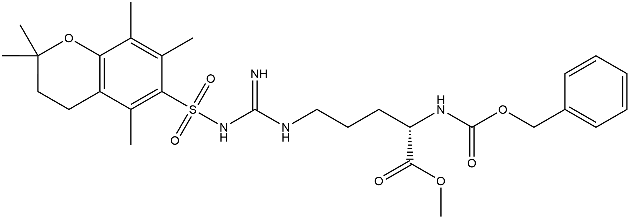 Z-ARG(PMC)-OME Struktur