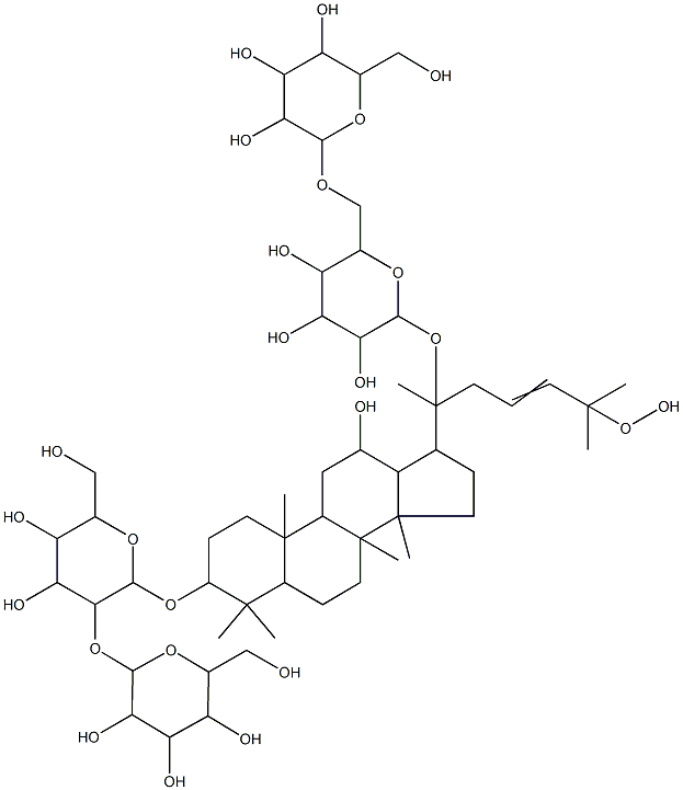 Notoginsenoside K, 138558-10-8, 结构式