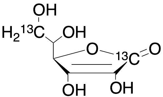 L-[1,6-13C2]ASCORBIC ACID Structure
