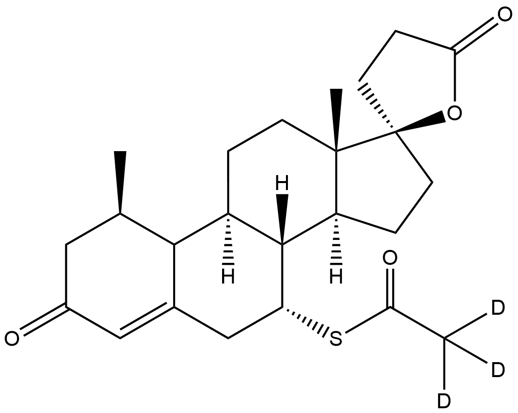 SPIRONOLACTONE-D3 Struktur