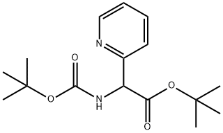 tert-Butoxycarbonylamino-pyridin-2-yl-acetic acid tert-butyl ester Structure