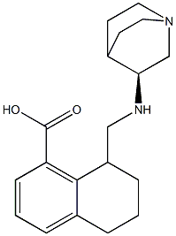 8-((((S)-奎宁环-3-基)氨基)甲基)-5,6,7,8-四氢萘-1-羧酸 结构式