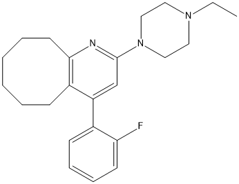 2-(4-ethylpiperazin-1-yl)-4-(2-fluorophenyl)-5,6,7,8,9,10-hexahydrocycloocta[b]pyridine