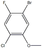 5-溴-2-氯-4-氟苯甲醚, , 结构式