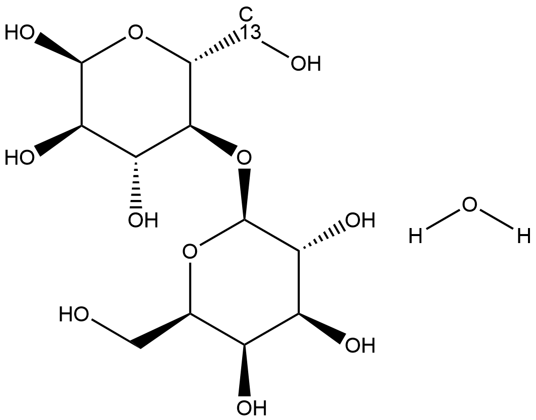 4-O-BETA-D-[6-13C]GALACTOPYRANOSYL-D-GLUCOSE Struktur