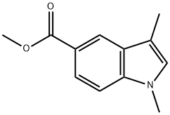 1,3-Dimethyl-1H-indole-5-carboxylic acid methyl ester,10075-55-5,结构式