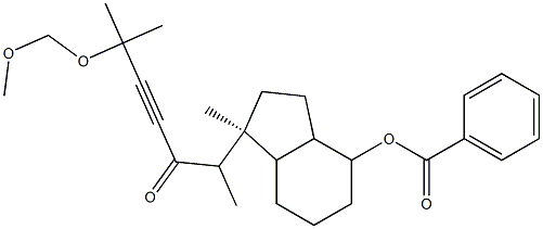 Benzoic acid 1S-(5-methoxymethoxy-1S,5-dimethyl-2-oxo-hex-3-ynyl)-7R-methyl-octahydro-inden-4-yl ester,100858-21-7,结构式