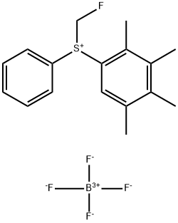(fluoromethyl)(phenyl)(2,3,4,5-tetramethylphenyl)sulfonium tetrafluoroborate Structure