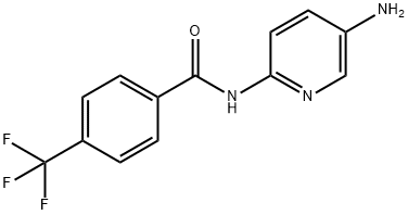 N-(5-Amino-2-pyridinyl)-4-trifluoromethylbenzamide, 1011244-68-0, 结构式
