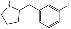 2-[(3-fluorophenyl)methyl]pyrrolidine Structure