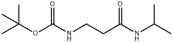 tert-butyl 3-(isopropylamino)-3-oxopropylcarbamate Structure
