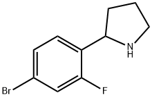 2-(4-bromo-2-fluorophenyl)pyrrolidine Structure