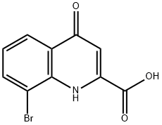 8-bromo-4-oxo-1,4-dihydroquinoline-2-carboxylic acid Structure