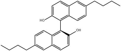 (1S)-6,6'-二丁基[1,1'-二萘]-2,2'-二醇,1018066-09-5,结构式