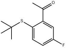 1-[2-(tert-butylsulfanyl)-5-fluorophenyl]ethan-1-one Structure
