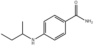 4-[(丁烷-2-基)氨基]苯甲酰胺 结构式